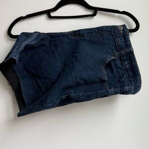 Angels Dark Blue Denim Jean Shorts